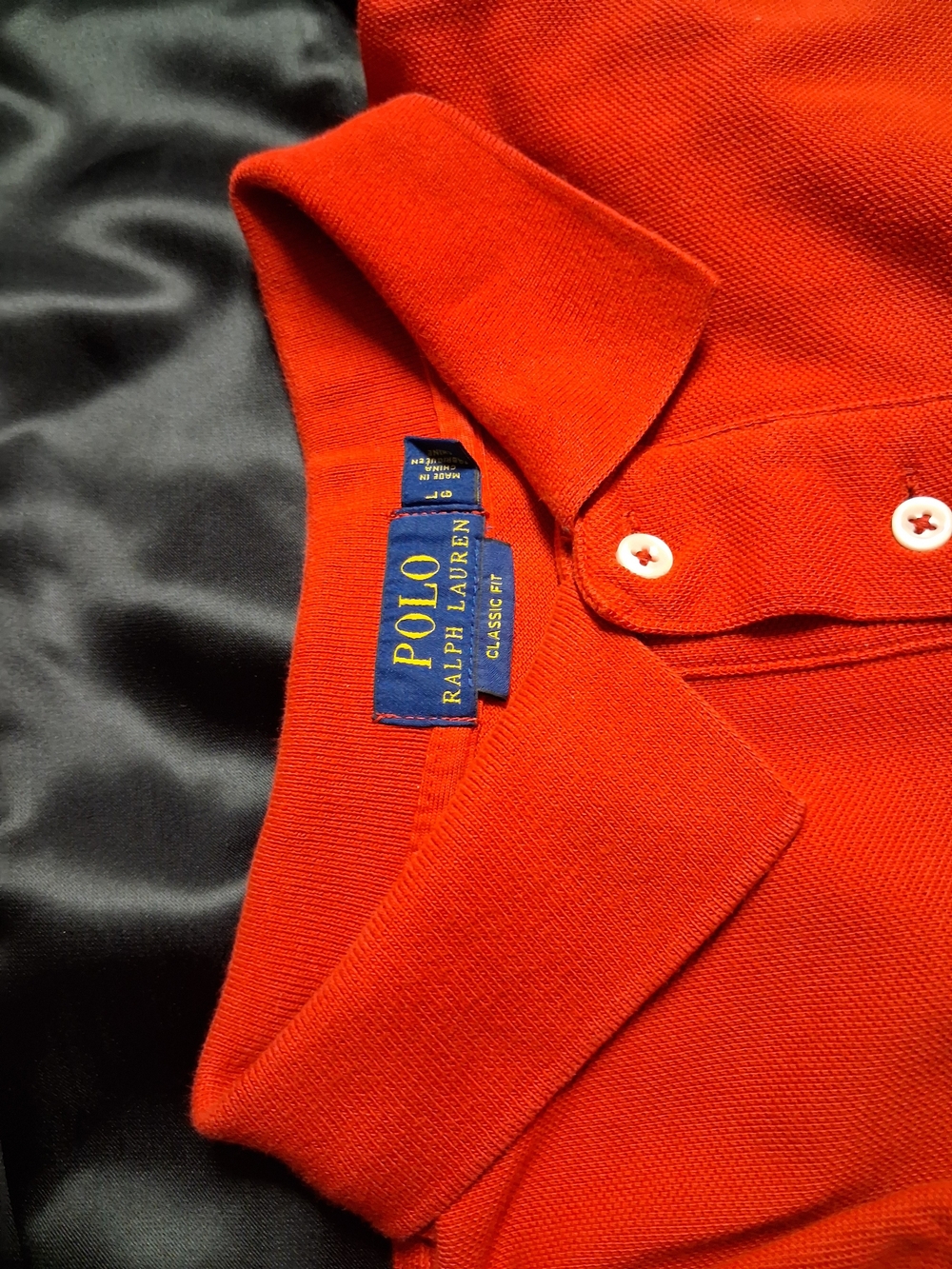 Polo by Ralph Lauren Men's Bright Orange Classic Fit Polo
